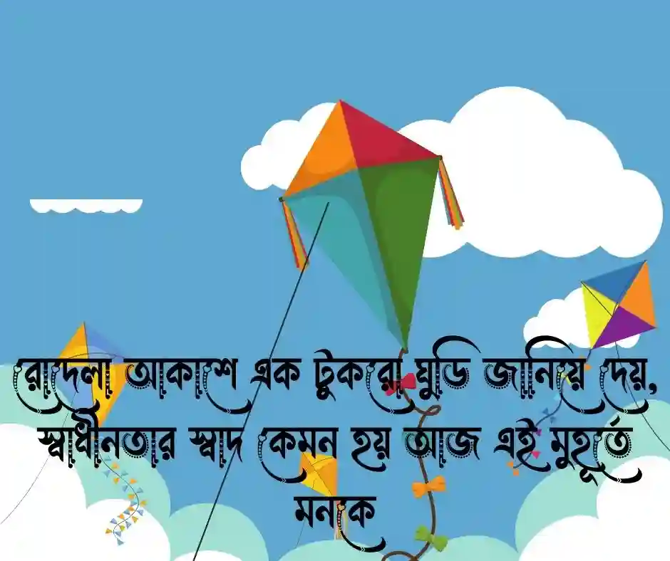আকাশের ঘুড়ি নিয়ে ক্যাপশন