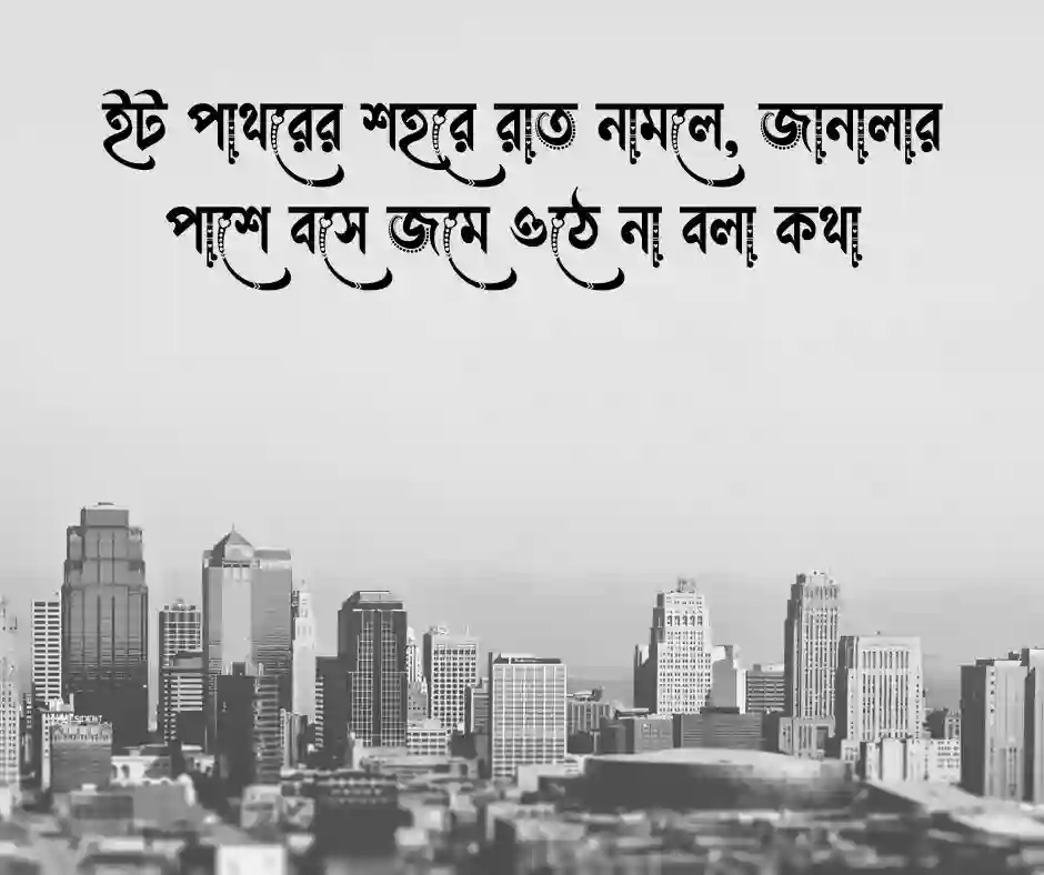 ইট পাথরের শহর নিয়ে ক্যাপশন