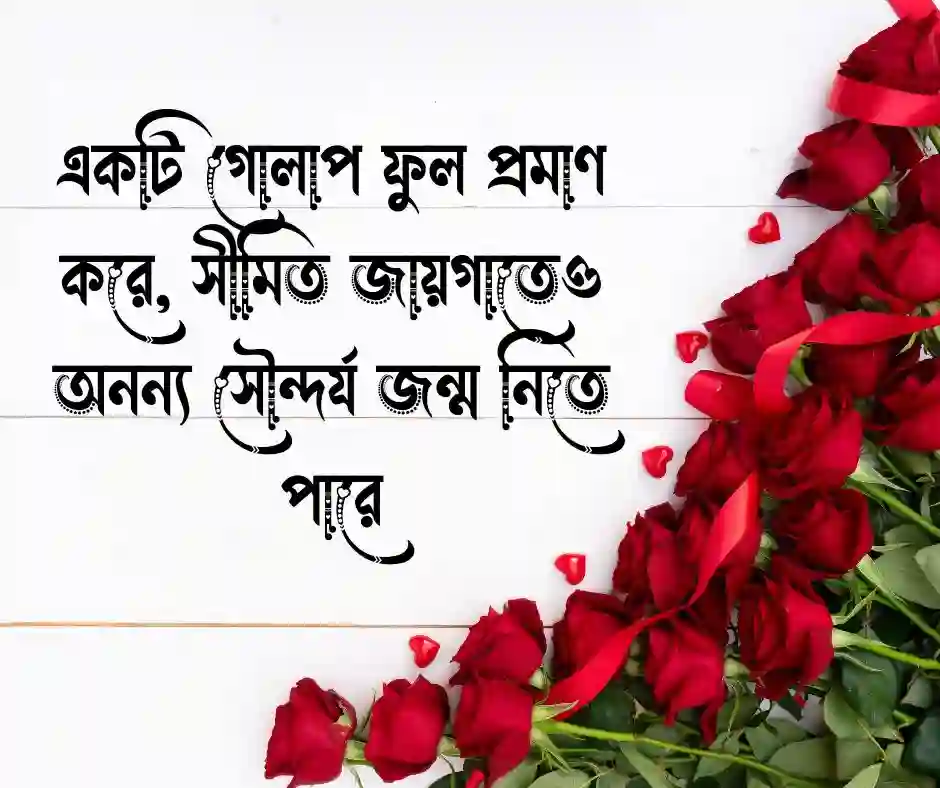 গোলাপ ফুল নিয়ে ক্যাপশন