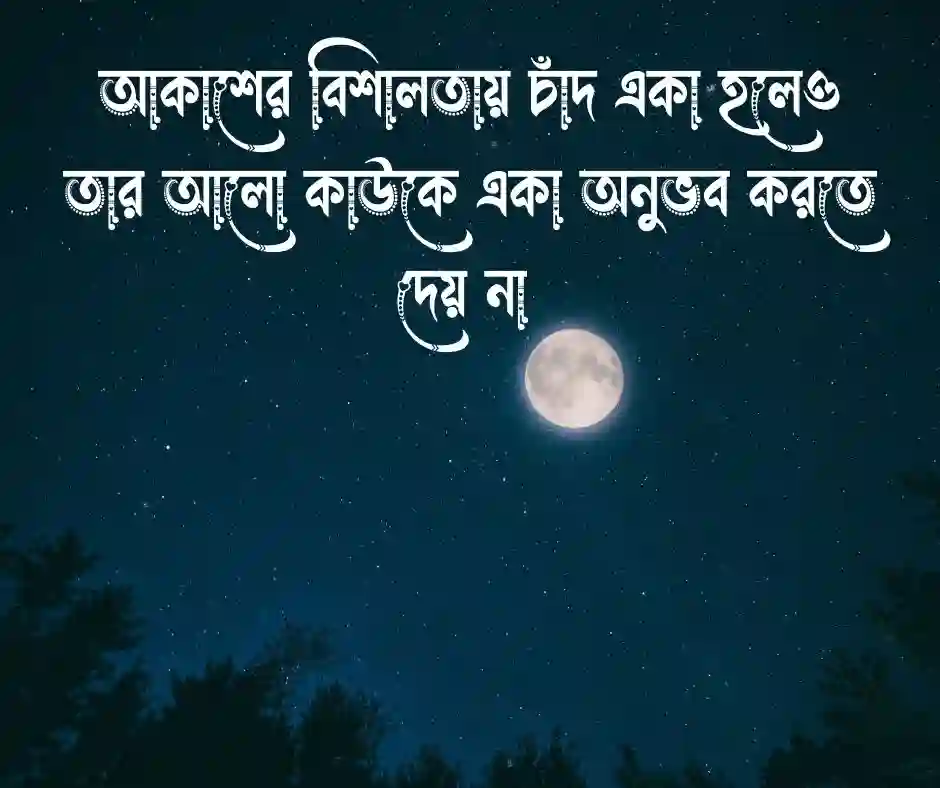 চাঁদ নিয়ে ক্যাপশন বাংলা