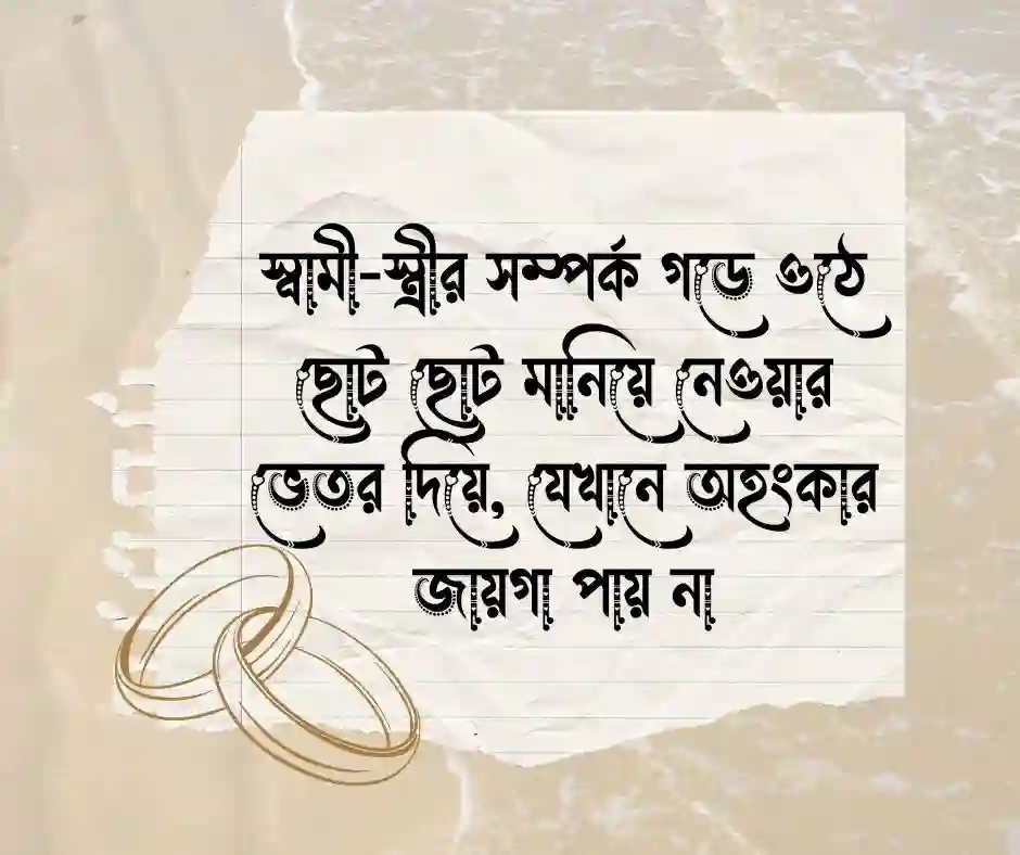 দাম্পত্য জীবন নিয়ে স্ট্যাটাস