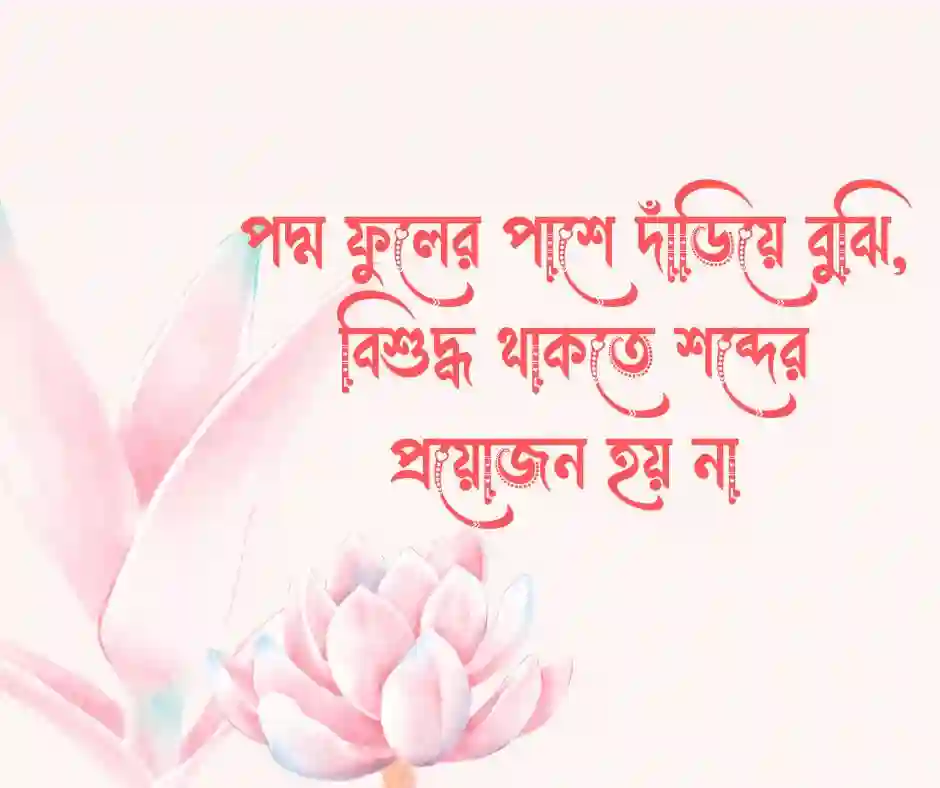 পদ্ম ফুল নিয়ে ক্যাপশন