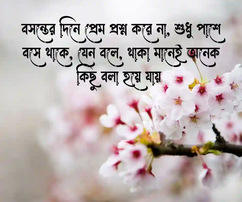 বসন্তের রোমান্টিক স্ট্যাটাস&nbsp; বসন্ত নিয়ে স্ট্যাটাস