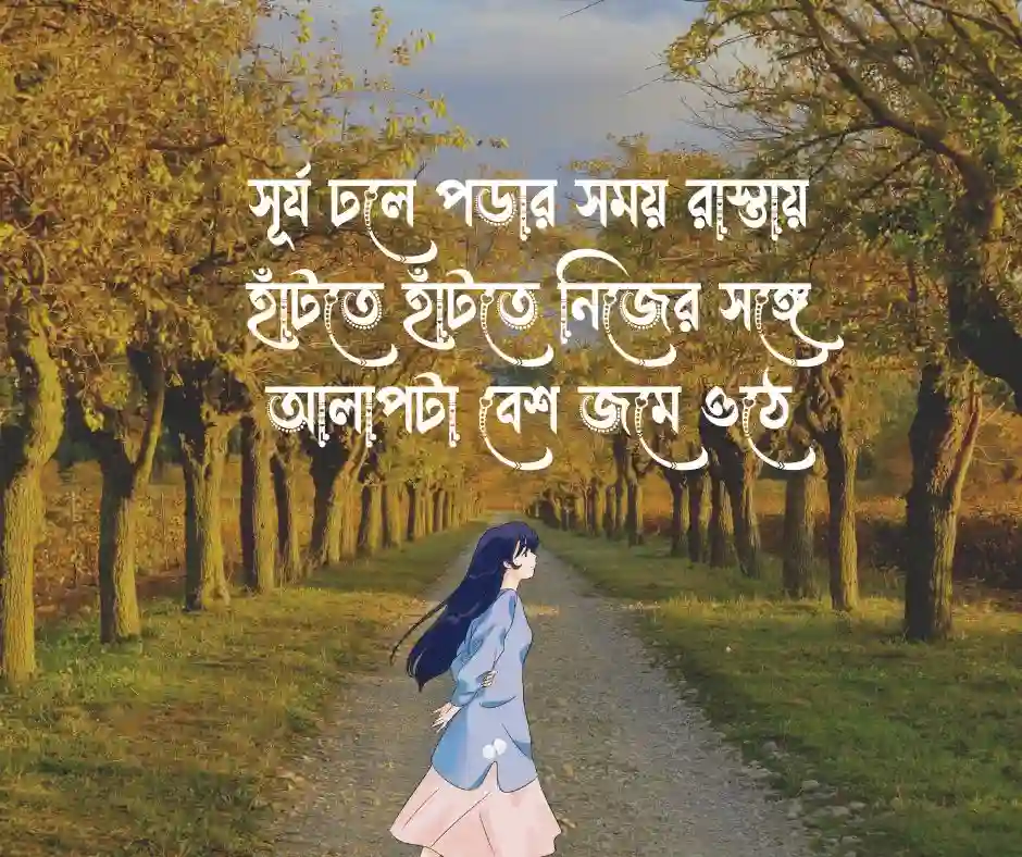 বিকেলে ঘুরাঘুরি নিয়ে ক্যাপশন