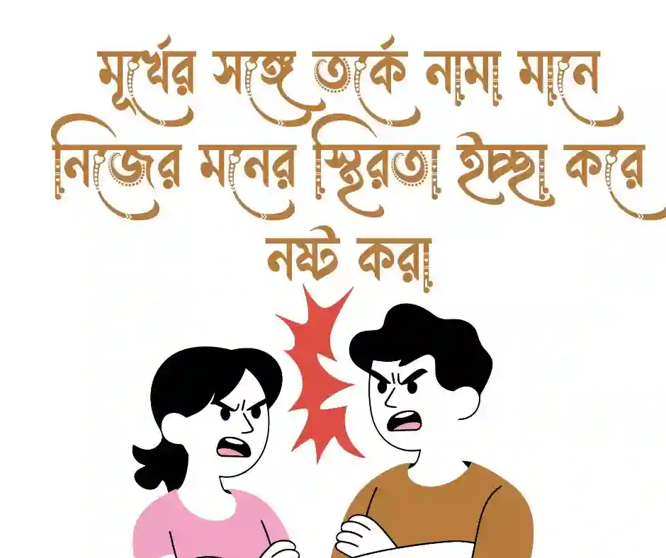 মূর্খের সাথে তর্ক নিয়ে উক্তি