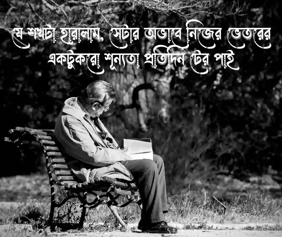 শখের জিনিস হারিয়ে যাওয়া নিয়ে ক্যাপশন