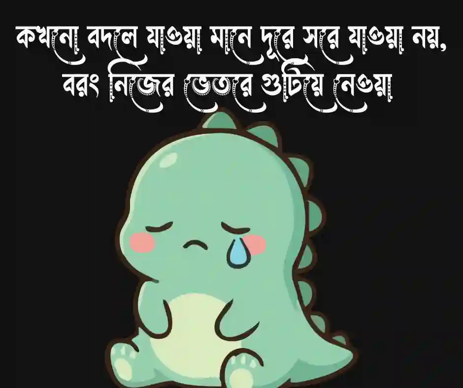 হঠাৎ বদলে যাওয়া নিয়ে ক্যাপশন&nbsp;