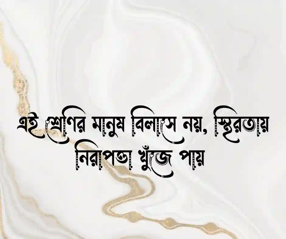 মধ্যবিত্ত নিয়ে ক্যাপশন