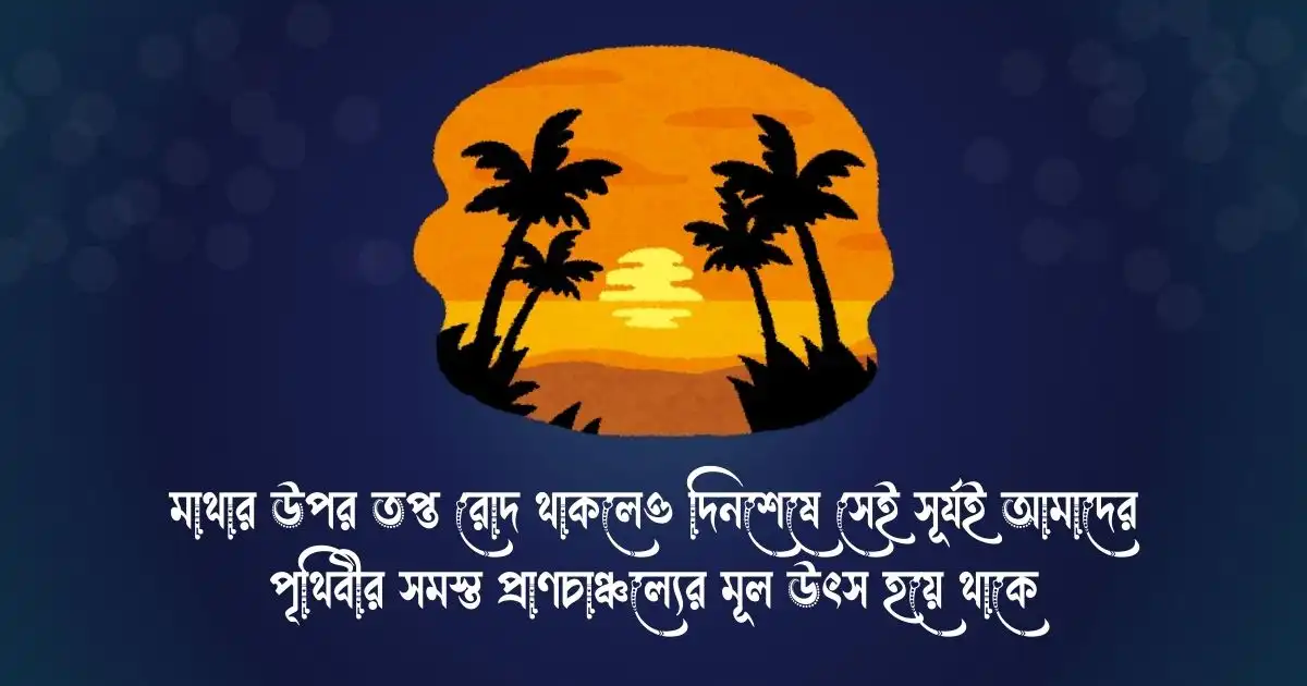 সকালের সূর্য নিয়ে ক্যাপশন