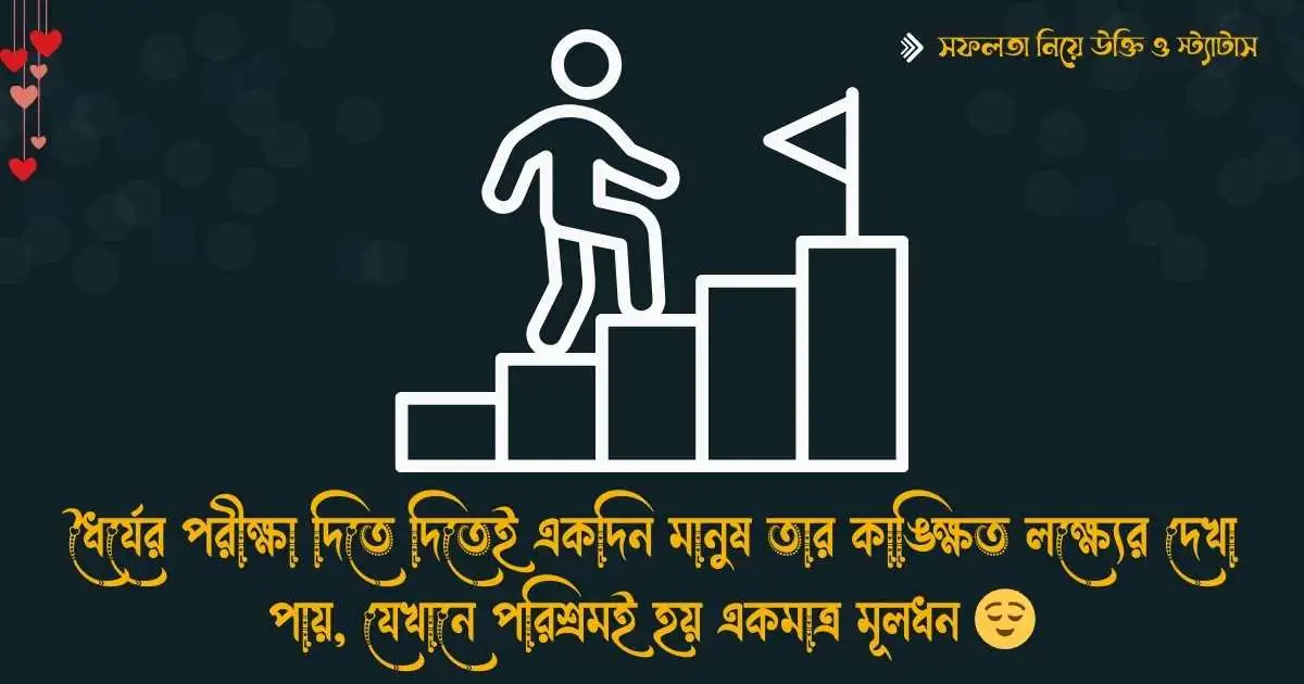 সফলতা নিয়ে উক্তি ও স্ট্যাটাস